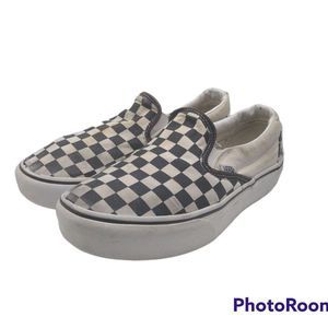 Vans Black And White Checker Slip On Shoes Mens size 6.5; Womens Size 8
